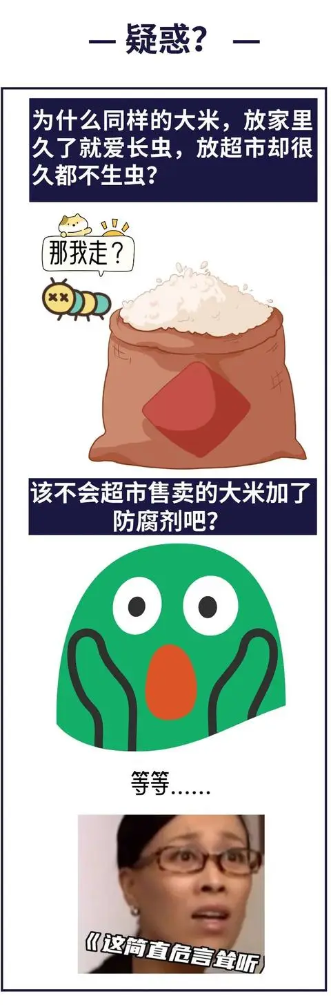 超市大米不生蟲，是因為加了防腐劑？